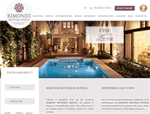 Tablet Screenshot of hotelsrimondi.com